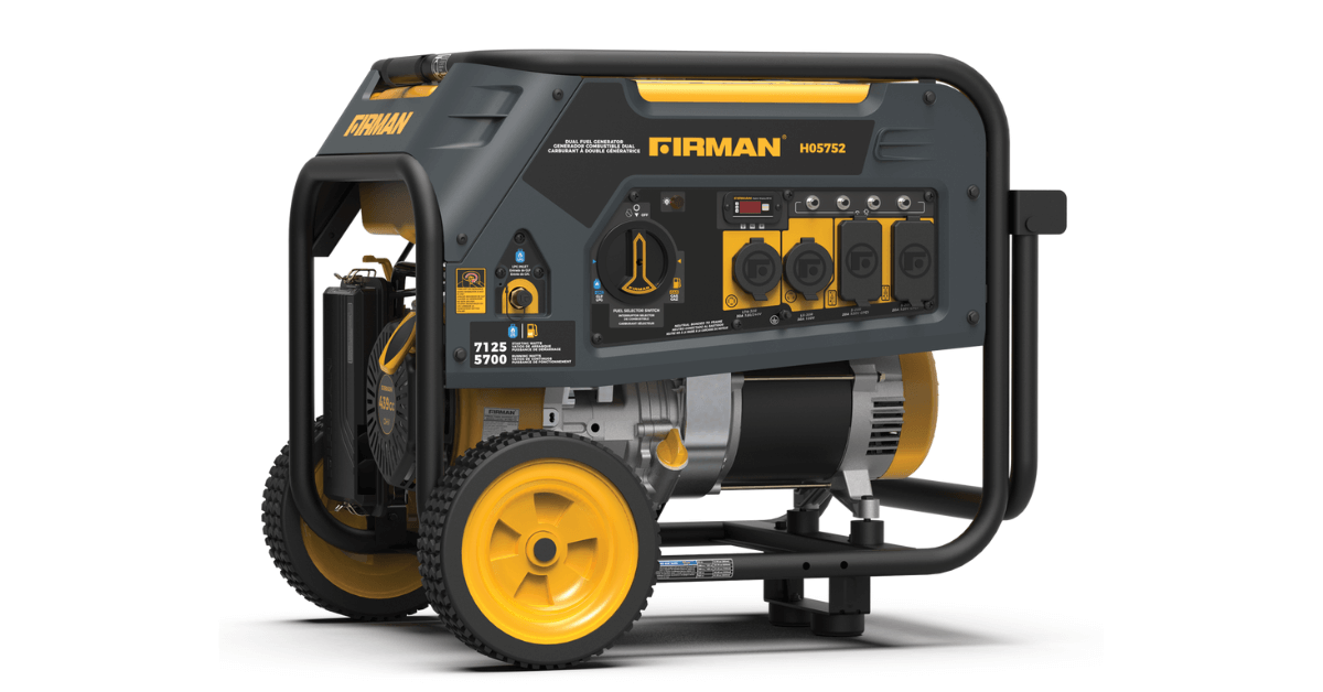 Firman DUAL FUEL 5700W PORTABLE GENERATOR RECOIL START 120240V