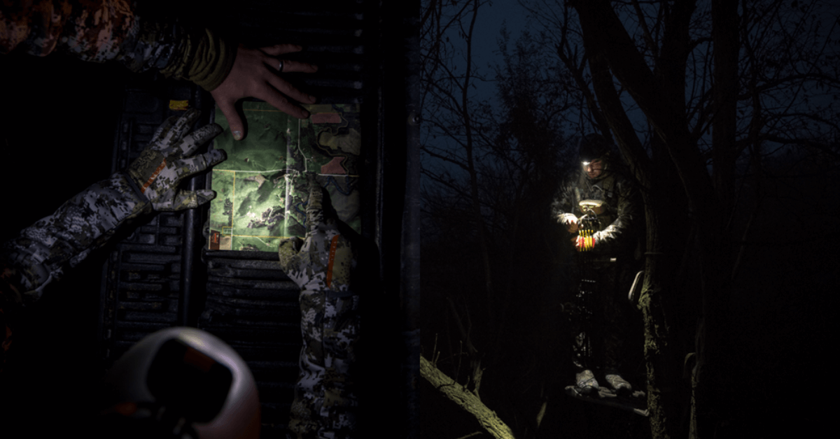Land Specialist Ben Harshyne gears up to chase his target buck.