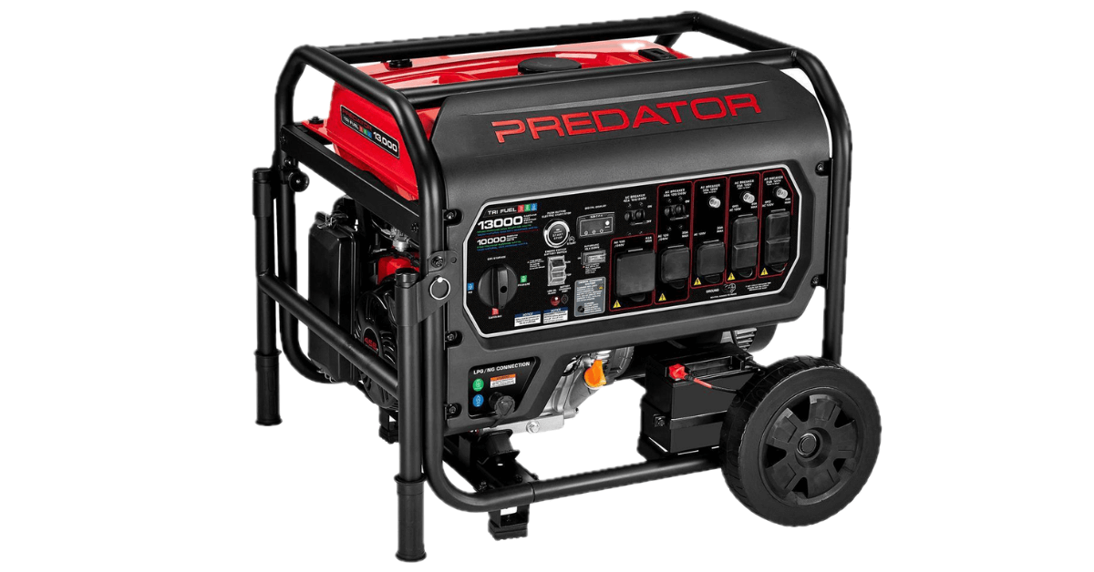 PREDATOR 13,000 Watt Tri-Fuel Portable Generator with Remote Start and CO SECURE® Technology